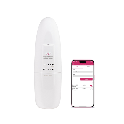 West Story mini diffuser device – Bluetooth controlled scent machine